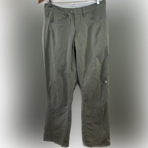 Mountain Hardwear Hiking Pants Ladies Women Khaki Green size 6